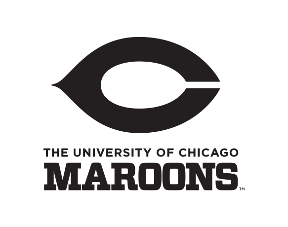 C logo with The University of Chicago Maroons, black on white variant, cell 96