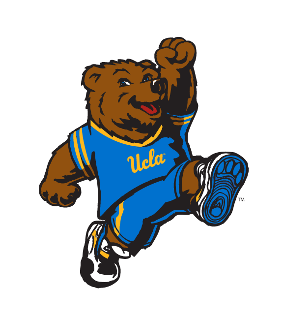 Joe Bruin Mascot Full Body Kicking, full color variant, cell 67