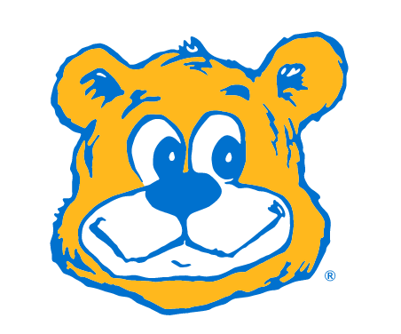 Retro Joe Bruin Mascot Head, full color variant, cell 68