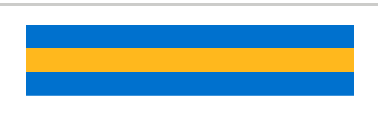 stripe pattern, blue/yellow/blue variant, cell 100