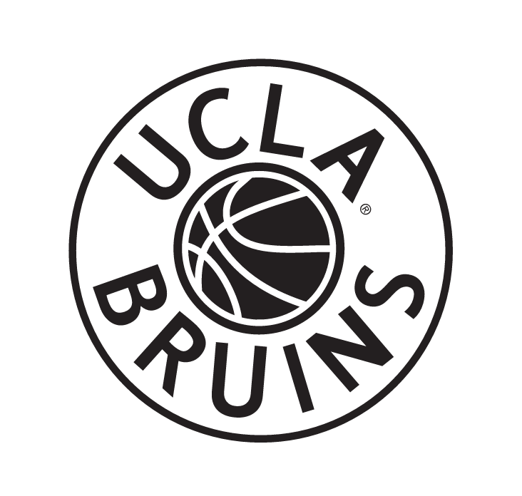 UCLA Basketball Patch, black and white variant, cell 104