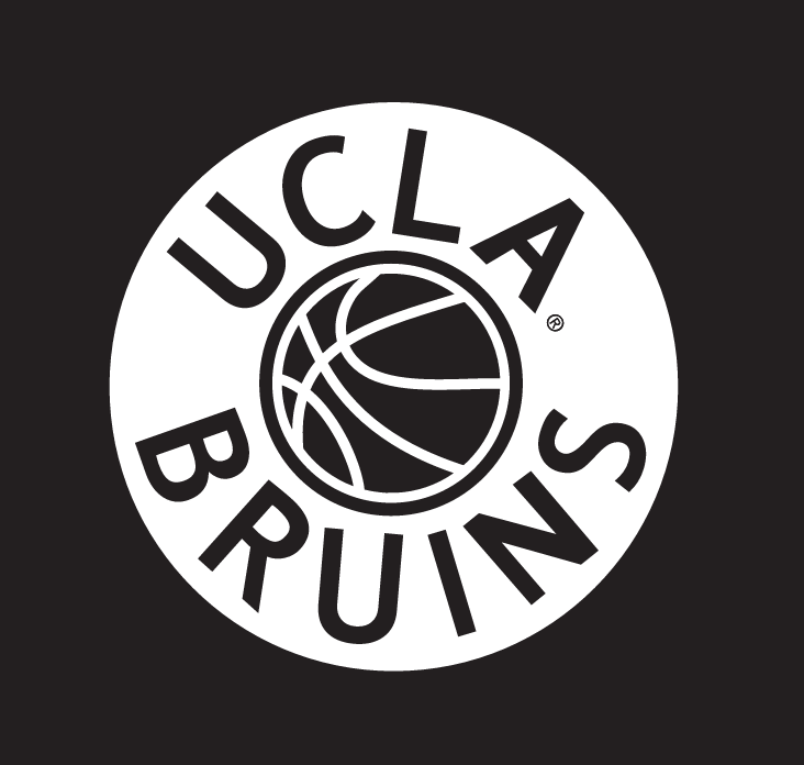 UCLA Basketball Patch, white and black variant, cell 105