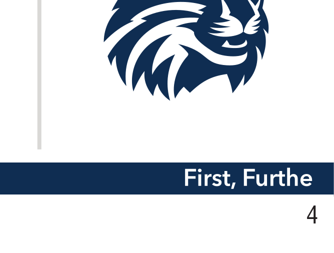 UC Merced wordmark with bobcat head and tagline, navy/gold on white variant, cell 27