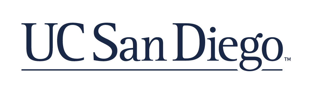UC San Diego wordmark, blue variant, cell 2