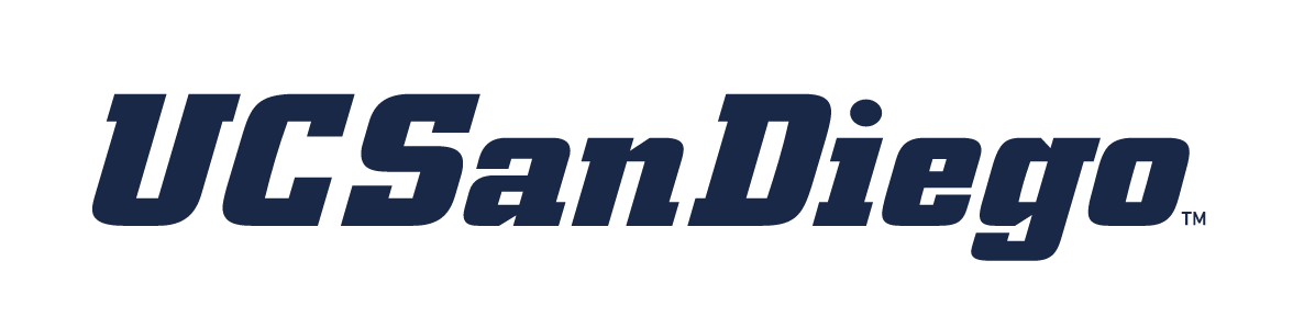 UC San Diego wordmark, navy variant, cell 19