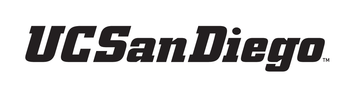 UC San Diego wordmark, black variant, cell 20