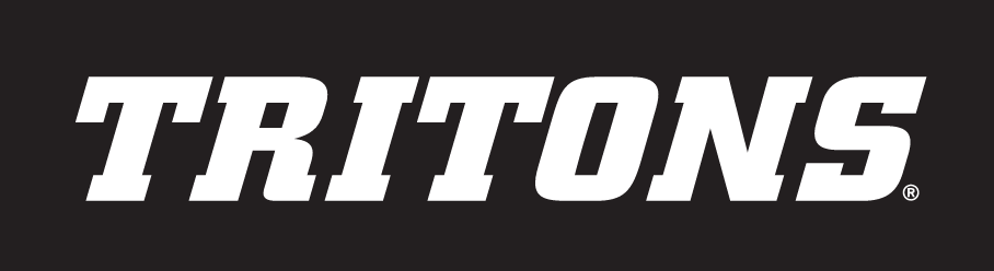 TRITONS wordmark, white variant, cell 29