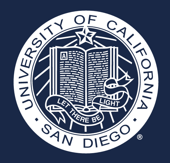University of California San Diego Seal, White on Navy variant, cell 40