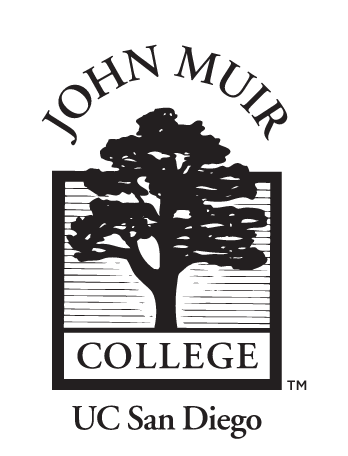 John Muir College seal, black variant, cell 51