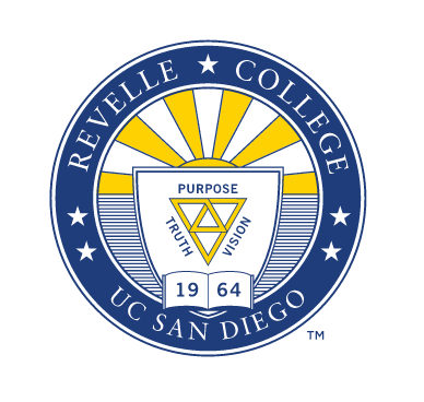Revelle College seal, blue and gold variant, cell 61