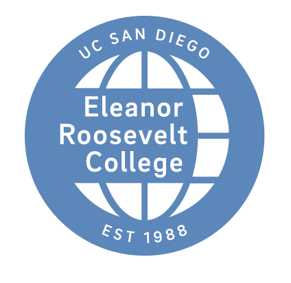 Eleanor Roosevelt College seal, blue variant, cell 65