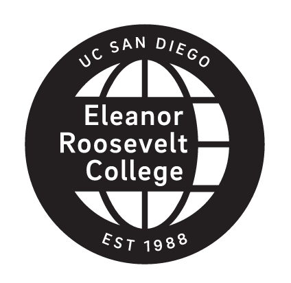 Eleanor Roosevelt College seal, black variant, cell 66