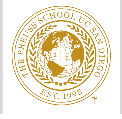 The Preuss School seal, gold variant, cell 79