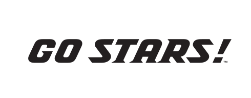Go Stars! wordmark, black variant, cell 34