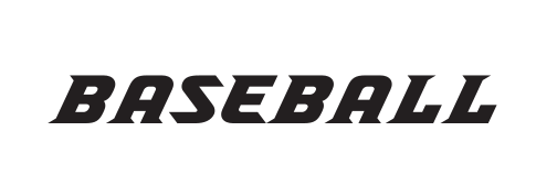 Baseball wordmark, black variant, cell 62
