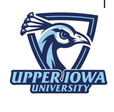 Upper Iowa University lockup, blue variant, cell 15