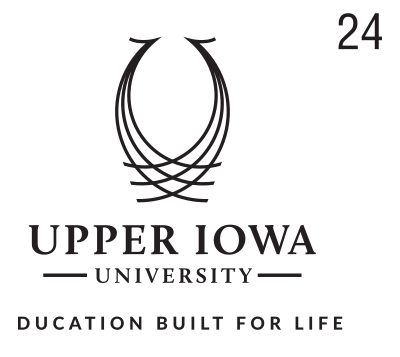Institutional mark with tagline, light blue variant, cell 24