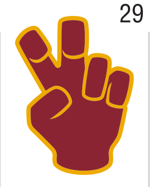 hand gesture, maroon and gold variant, cell 29