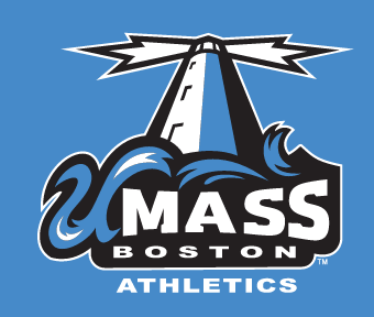 UMass Boston Athletics logo, full color on blue variant, cell 2