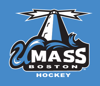 UMass Boston Beacons logo, full color on blue variant, cell 2