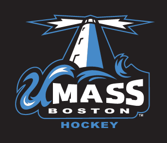 UMass Boston Beacons logo, full color on black variant, cell 3