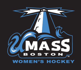 UMass Boston Beacons logo, full color on black variant, cell 13