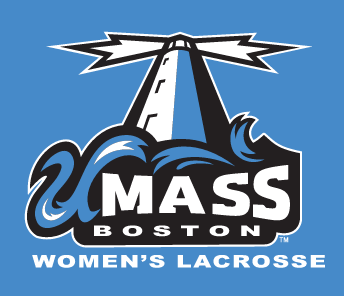 UMass Boston Beacons logo, full color on blue variant, cell 27