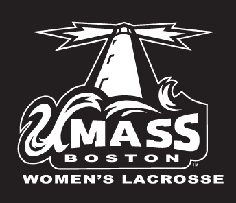 UMass Boston Beacons logo, white on black variant, cell 30
