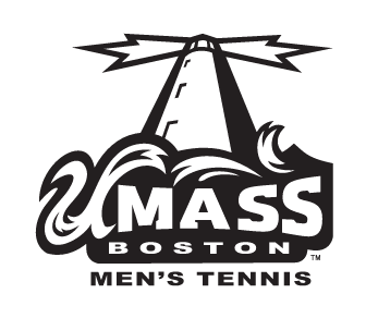 UMass Boston Beacons, Men's Tennis, black and white variant, cell 14