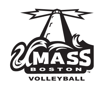 UMass Boston Beacons, Volleyball, black and white variant, cell 24