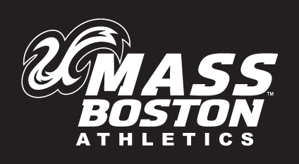 UMass Boston Athletics, white on black variant, cell 5