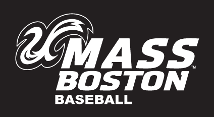 UMass Boston Baseball, white on black variant, cell 10