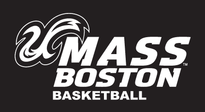 UMass Boston Basketball, white on black variant, cell 15
