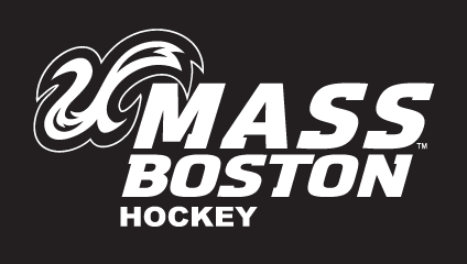 UMass Boston Hockey, white on black variant, cell 5