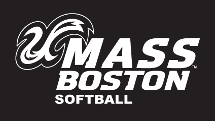 UMass Boston Softball, white on black variant, cell 5