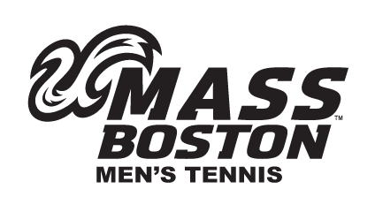 UMass Boston Men's Tennis, black and white variant, cell 14