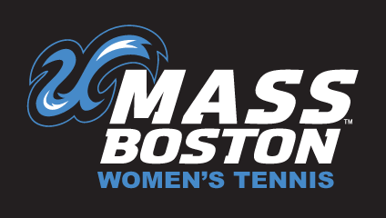 UMass Boston Women's Tennis, color on black variant, cell 18
