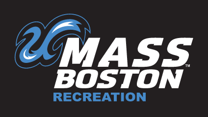 UMass Boston Recreation, color on black variant, cell 28
