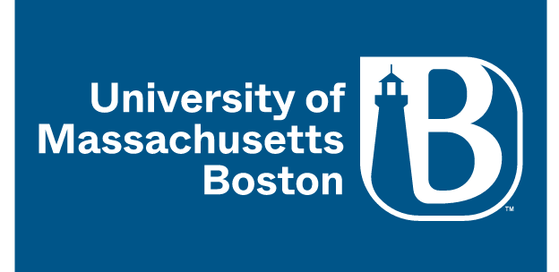 University of Massachusetts Boston logo, reverse color variant, cell 6