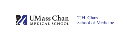UMass Chan Medical School T.H. Chan School of Medicine, horizontal 1-line, color variant, cell 9