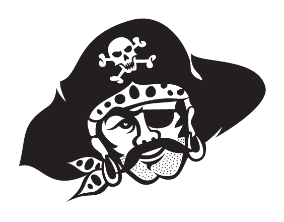 Corsair head, black/white variant, cell 3