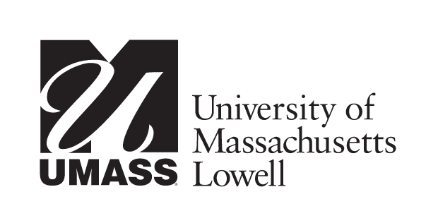 UMass Lowell secondary logo, black variant, cell 7