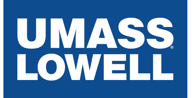 UMass Lowell wordmark, white variant, cell 12