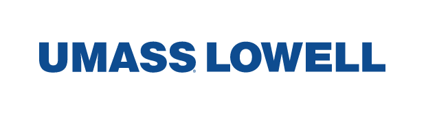 UMass Lowell wordmark, blue variant, cell 14