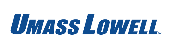 UMass Lowell wordmark, blue variant, cell 17