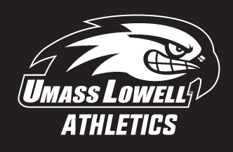 UMass Lowell Athletics, one color white on black variant, cell 6