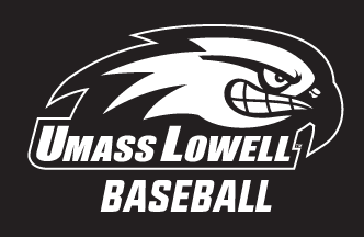 UMass Lowell Baseball, one color white on black variant, cell 12