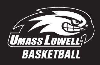 UMass Lowell Basketball, one color white on black variant, cell 18
