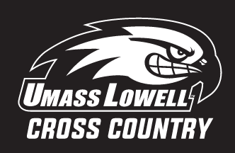 UMass Lowell Cross Country, one color white on black variant, cell 24