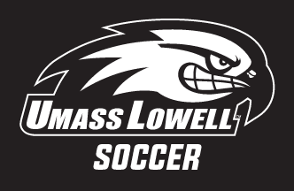 UMass Lowell Soccer, one color white on black variant, cell 48